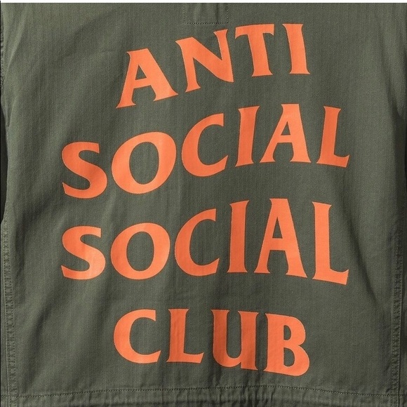 Anti Social Social Club Poppy Fields Olive Jacket - Picture 1 of 6